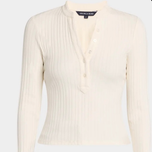 Veronica Beard Jocelyn Henley -Ivory-NWT - Picture 1 of 4